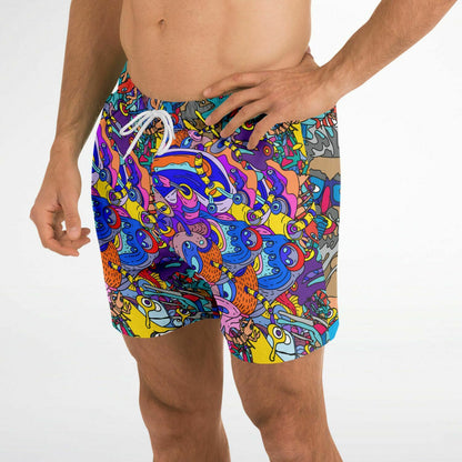 Trippy doddles Swim Trunks