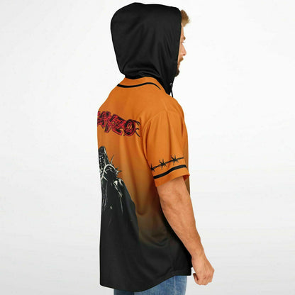 Braydon custom Hooded Baseball Jersey