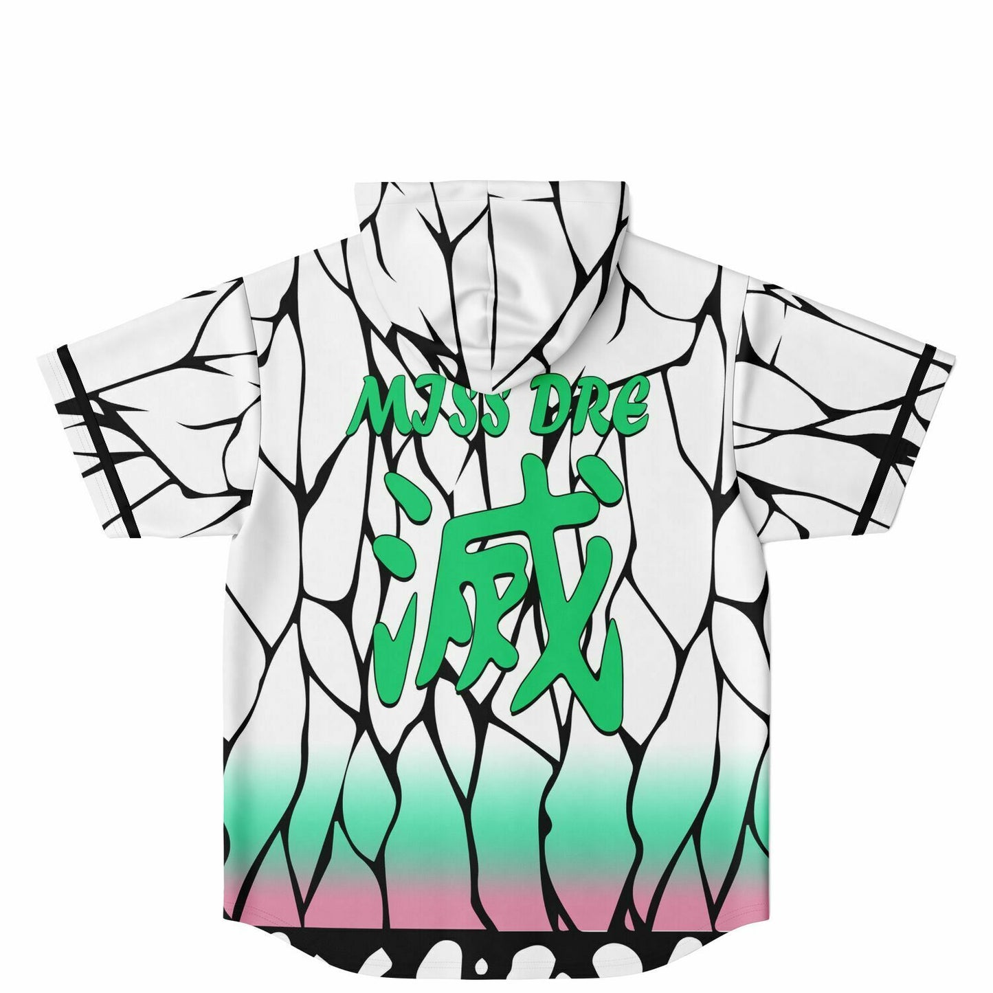 Shinobu Kochō clock  Hooded Baseball Jersey