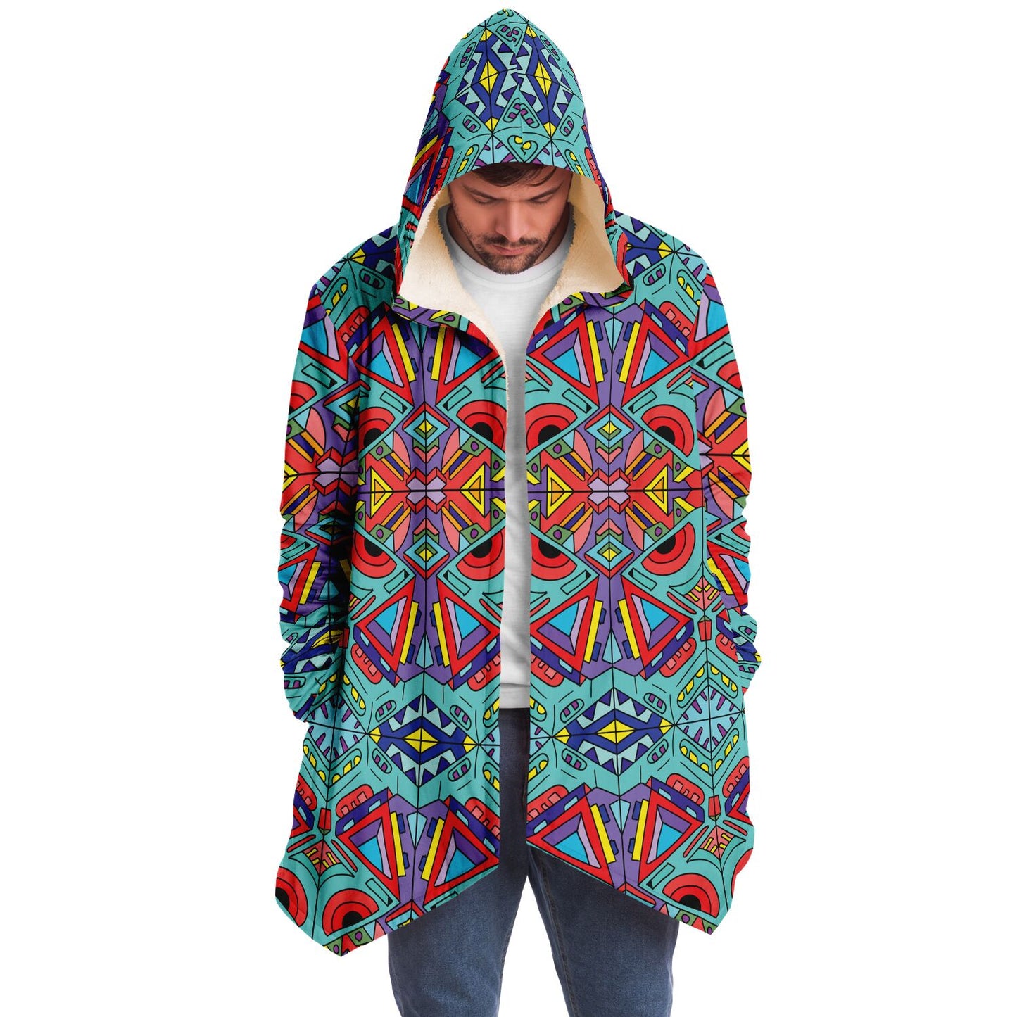 Trippy Doddle pattern 01 Microfleece Cloak