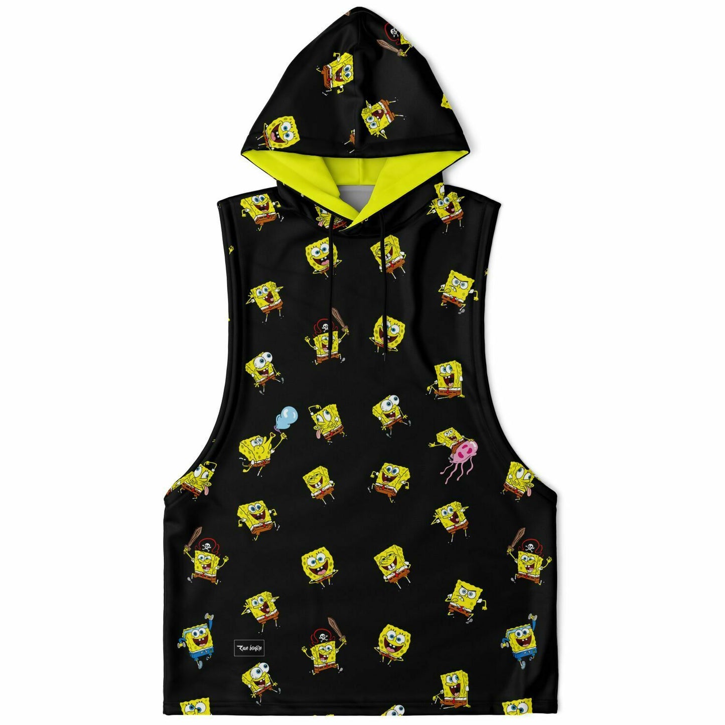 SpongeBob mood Fashion Drop Armhole Hoodie
