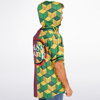 Bass slayer Hooded Baseball Jersey