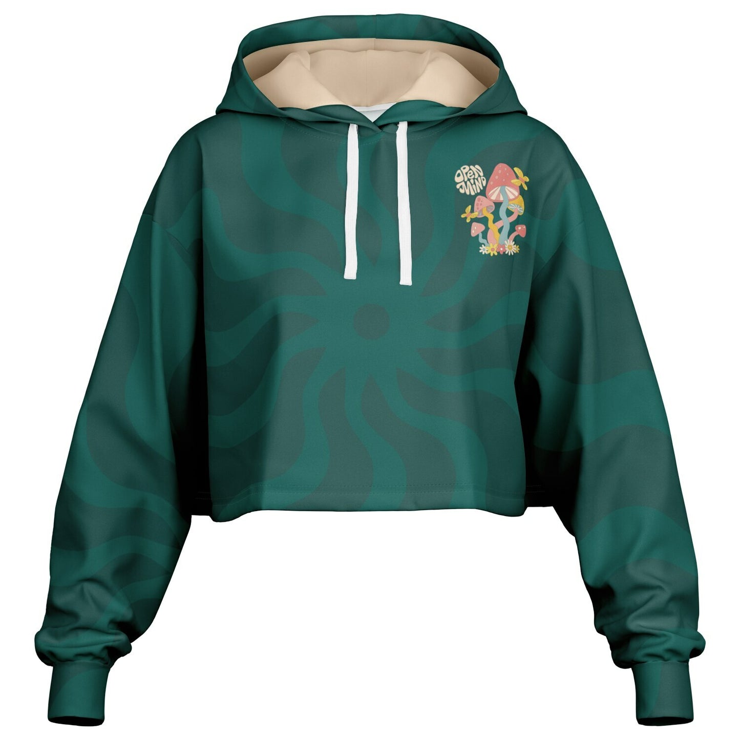Open Mind cropped hoodie