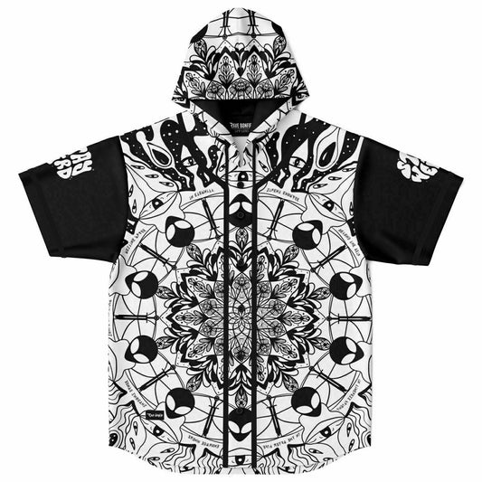 Stay Weird Hooded Baseball Jersey