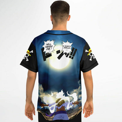 a man's dream never die Baseball Jersey
