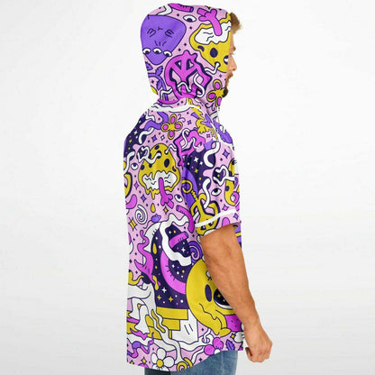 Trippy Hooded Baseball Jersey