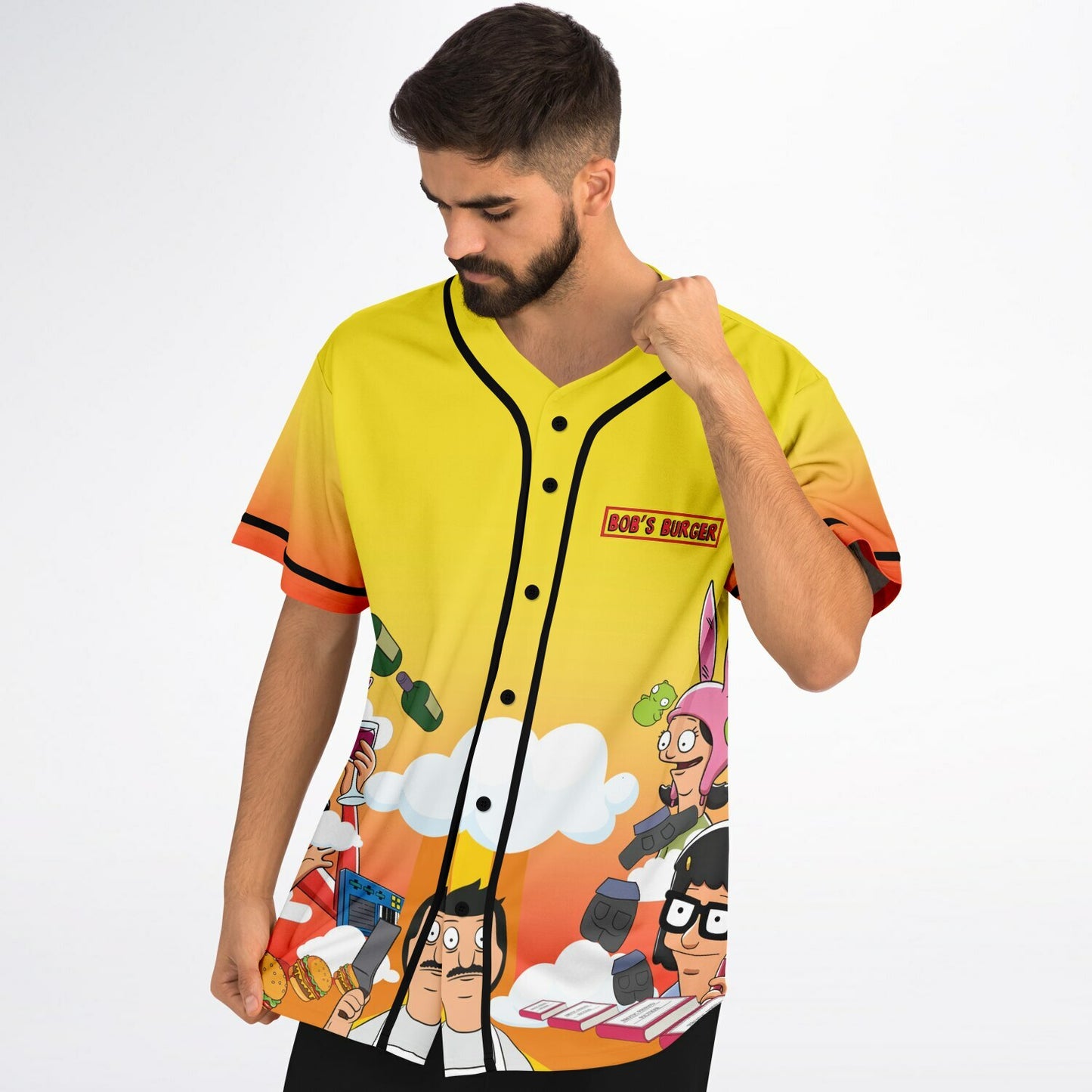 Bob burger custom Baseball Jersey