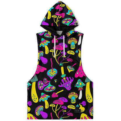 Acid Mushrooms  Sleeveless Hoodie