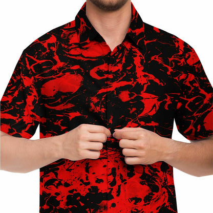 Red trippy Buttons up