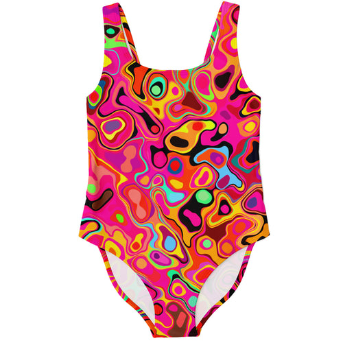 Trippy MArbled rave body suit
