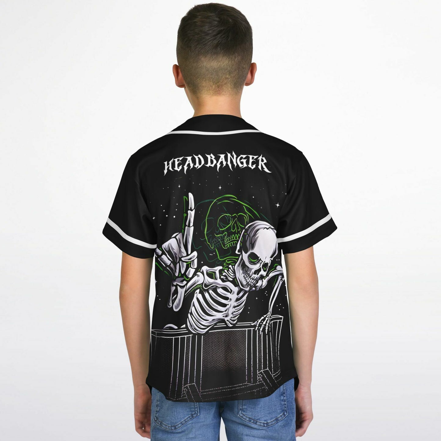 Little HeadBanger Kids Baseball Jersey