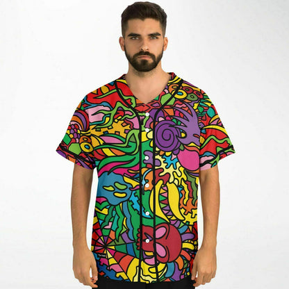 Halloween abstract Baseball Jersey