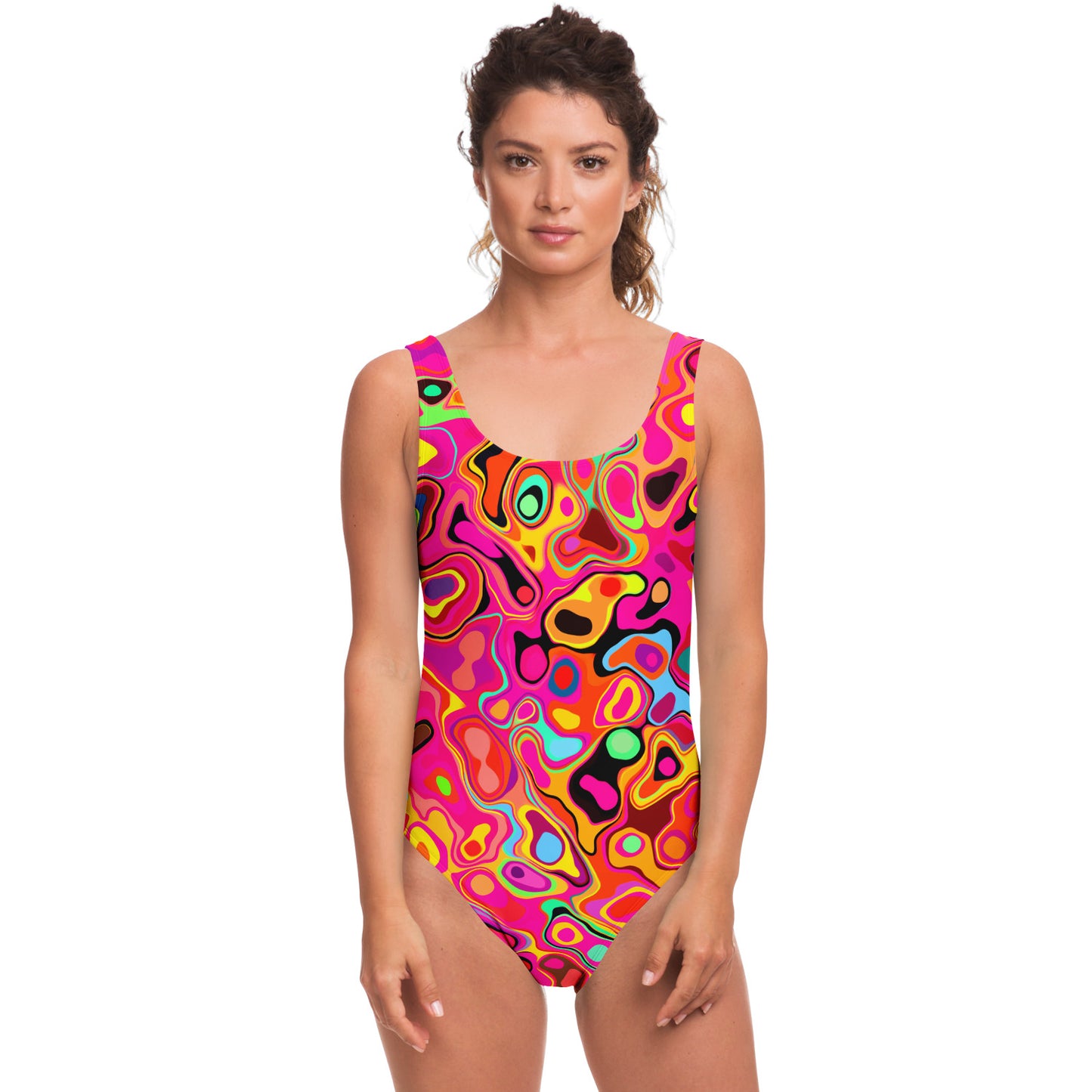 Trippy MArbled rave body suit