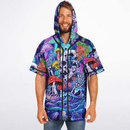 Trippy psy Hooded Baseball Jersey