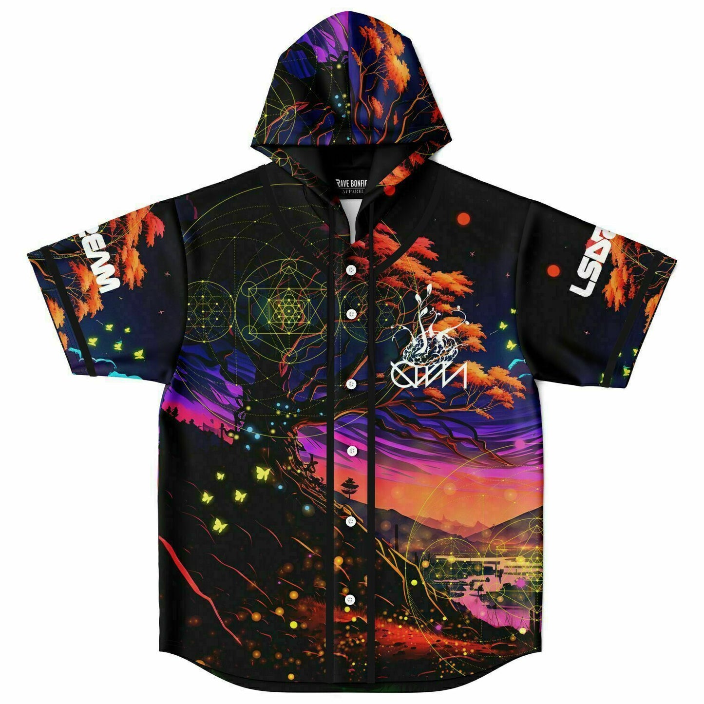 Ganja X Lsdream Hooded Baseball Jersey