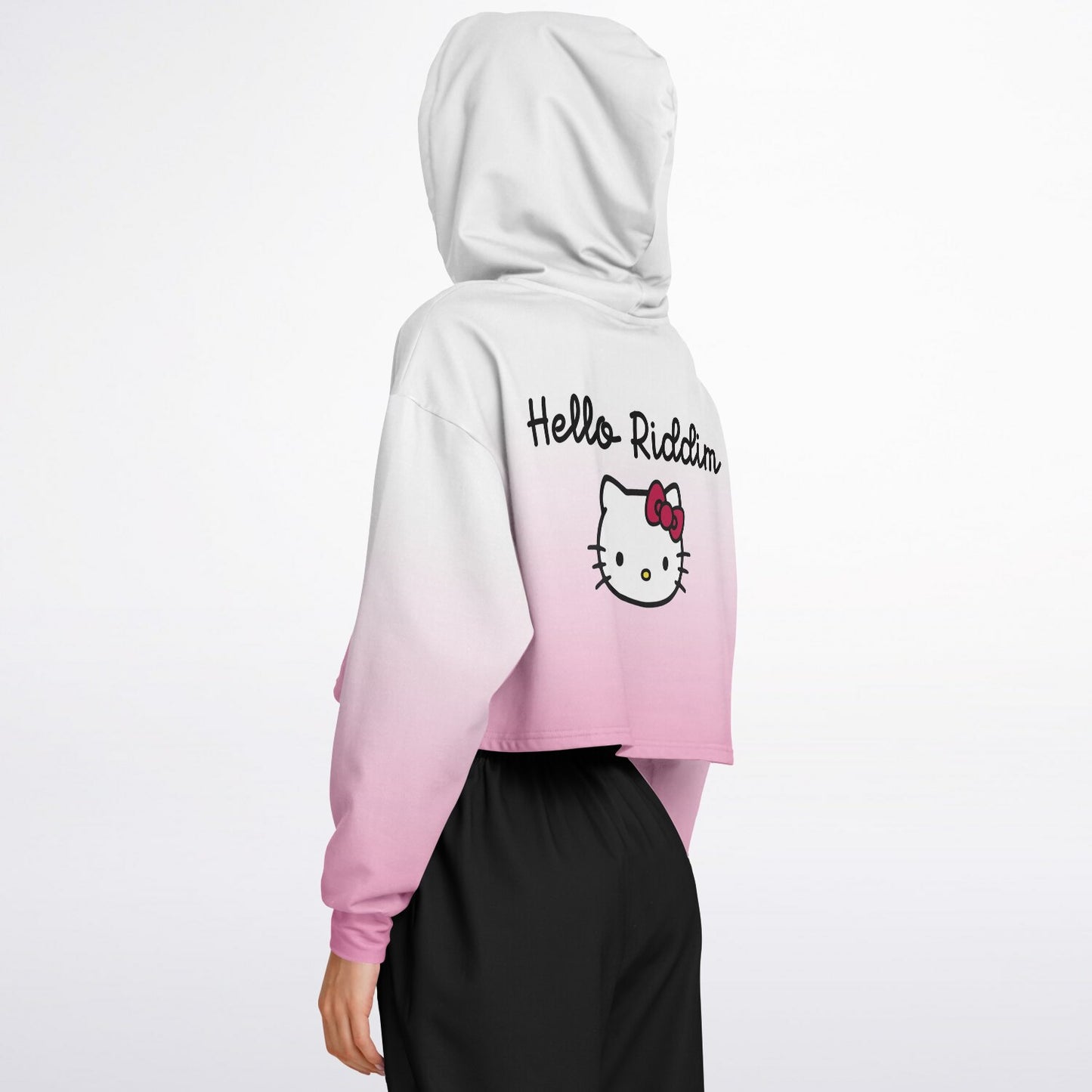 Hello Riddim Cropped Hoodie