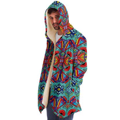 Trippy Doddle pattern 01 Microfleece Cloak
