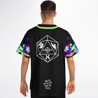 Lotus flowers pattern rave Baseball Jersey