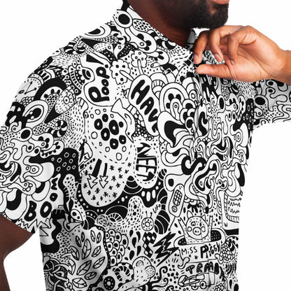 Trippy doddles Short Sleeve Button Down Shirt