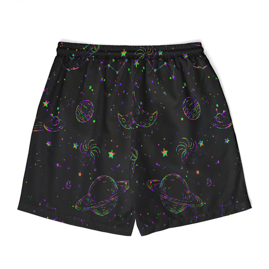 Colorful galaxy Swim Shorts (Printify)