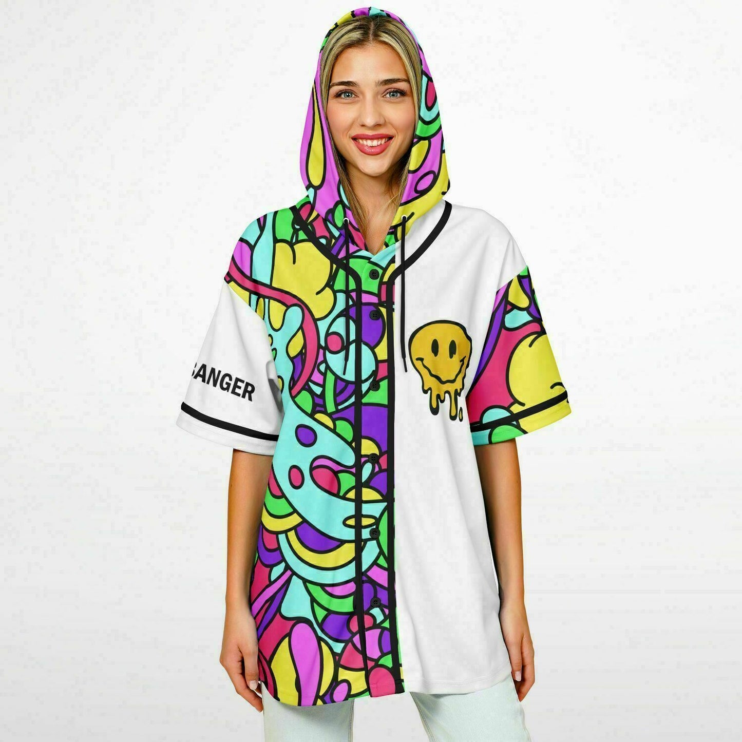 Break my neck and my heart Hooded Baseball Jersey