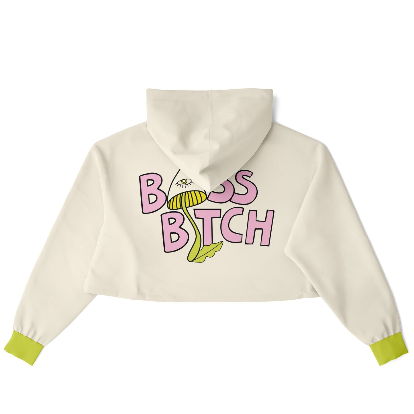Bass bitch cropped hoodie