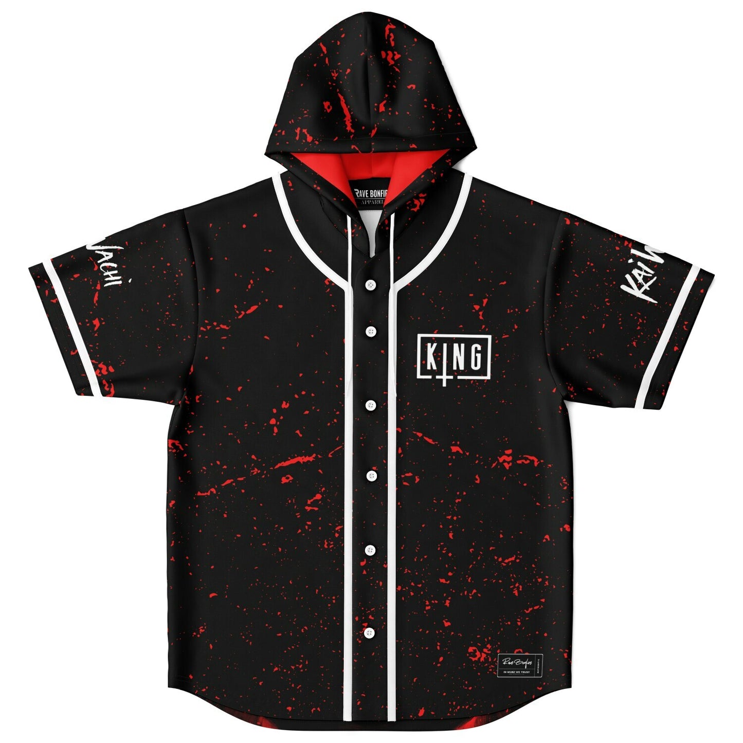 Ethan custom Hooded Baseball Jersey