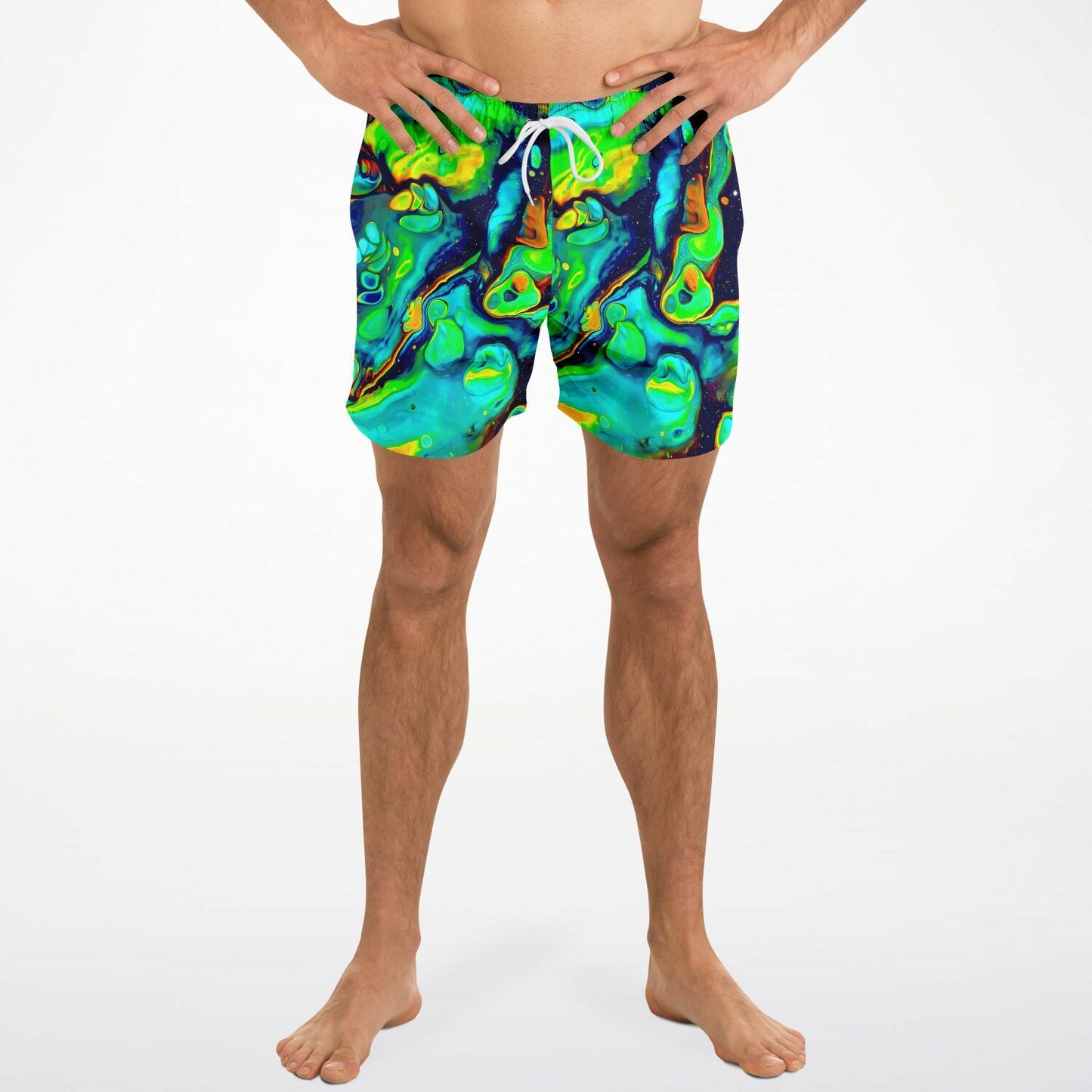 Trippy acid trip Swim Trunks
