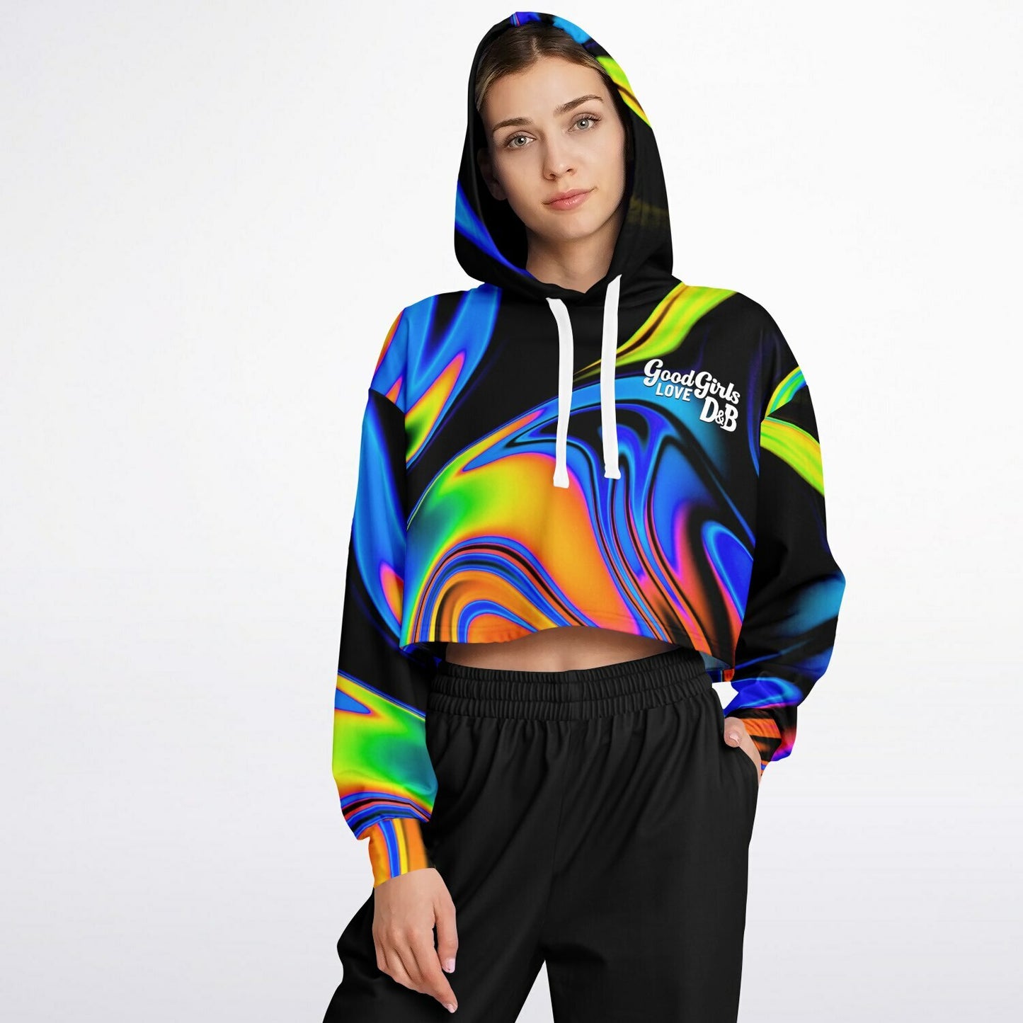 Good Girls like DnB Cropped hoodie
