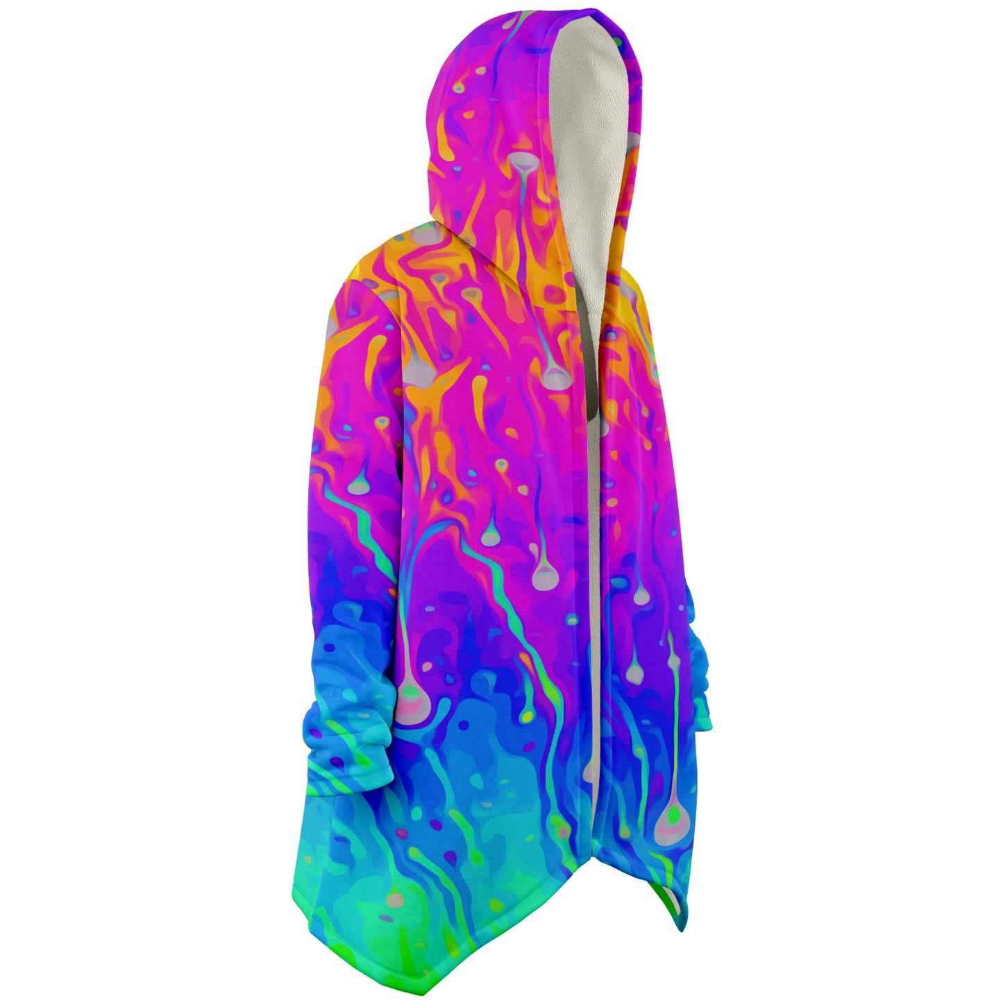 Trippy rainbow rave cloak neww