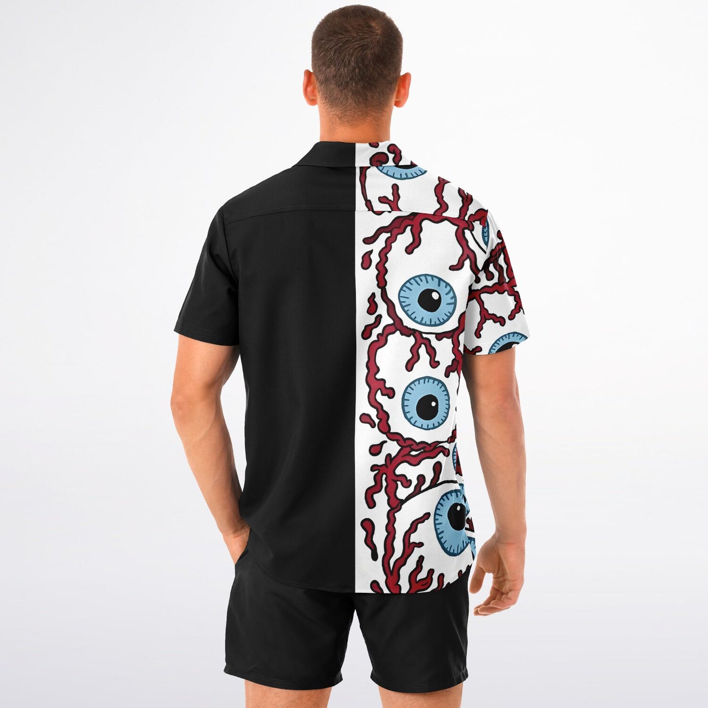 Trippy eyes buttons up shirt copy