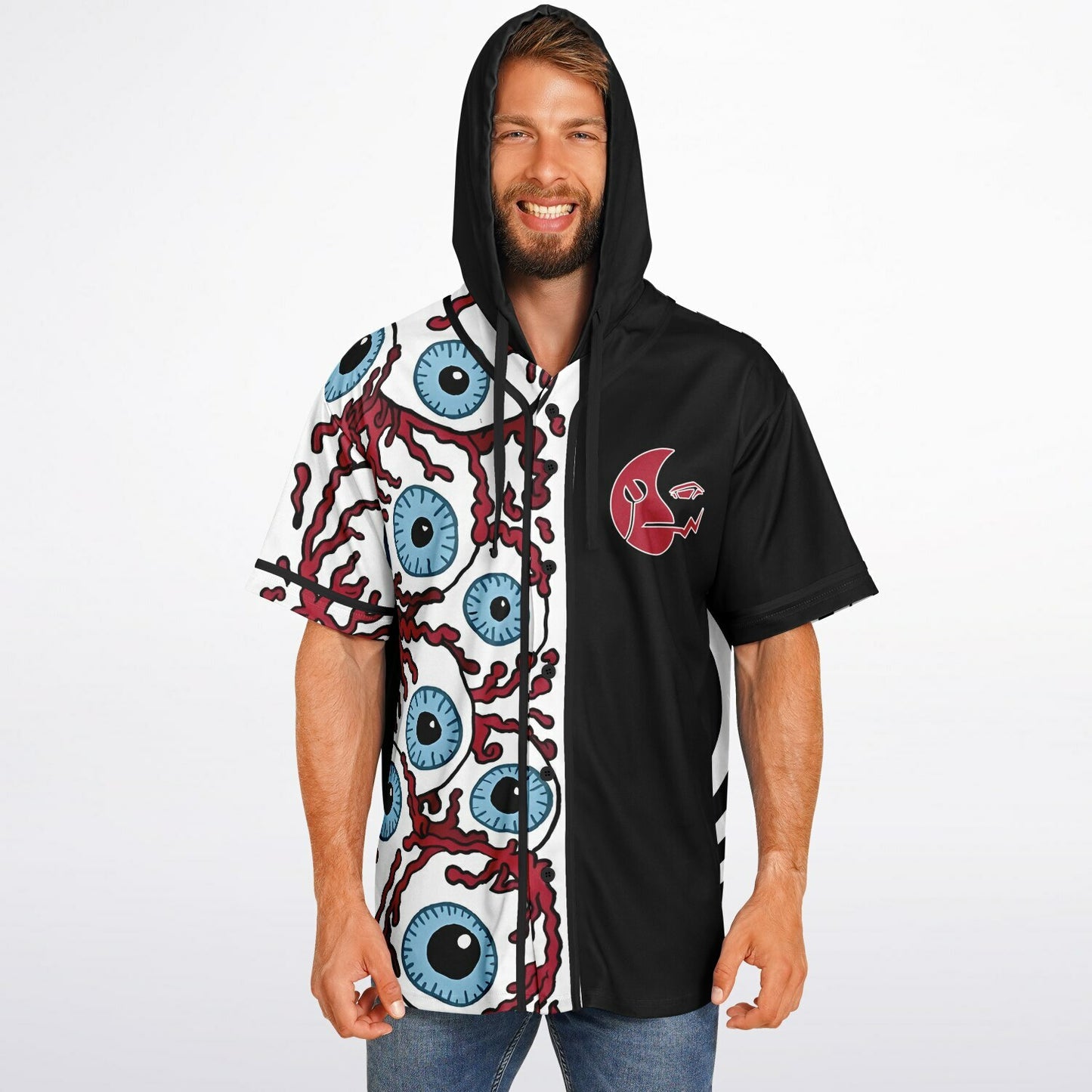 Nicole E Hooded Baseball Jersey V1