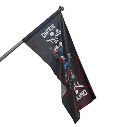 Skull squad rave Flag