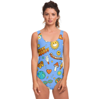 Stay Groovy rave  Swimsuit