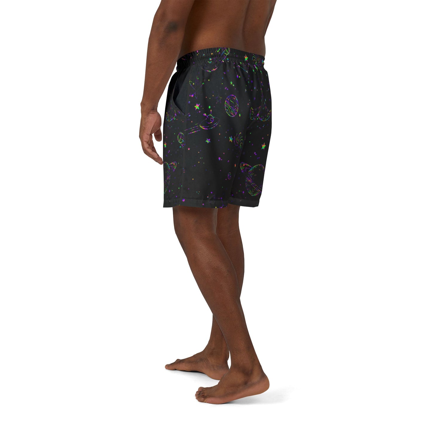 Colorful galaxy Swim Shorts (Printify)