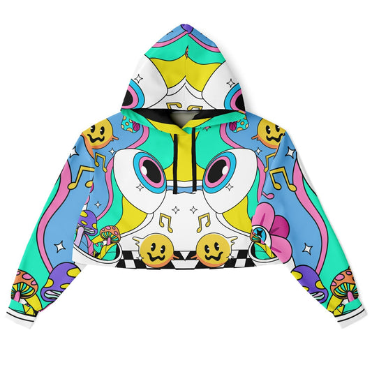 Trippy cropped hoodie