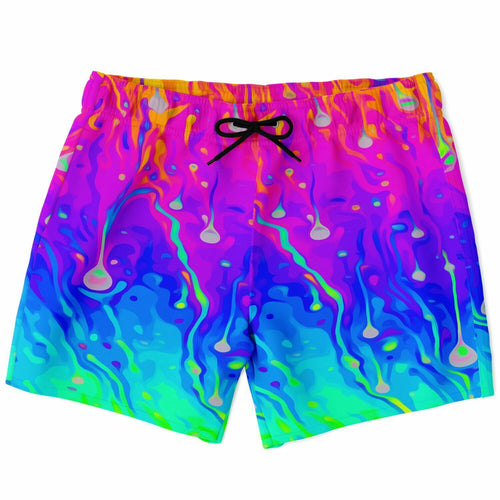 Rainbow acid trip Swim Trunks Men  (New)
