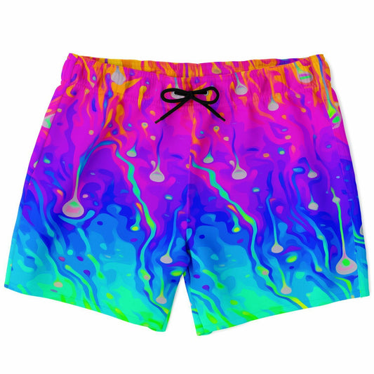 Rainbow acid trip Swim Trunks Men  (New)