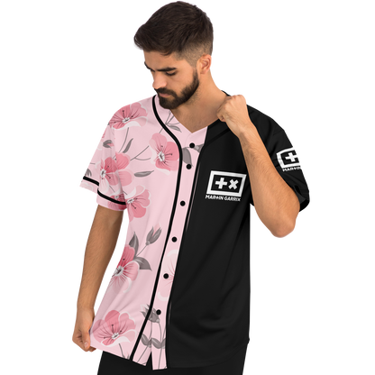 Martin garrix pink flowers baseball jersey Smiley  (new)