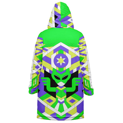 Alien pattern Zipper Cloak