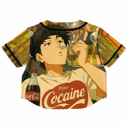 Tia Vanessa custom Cropped Baseball Jersey