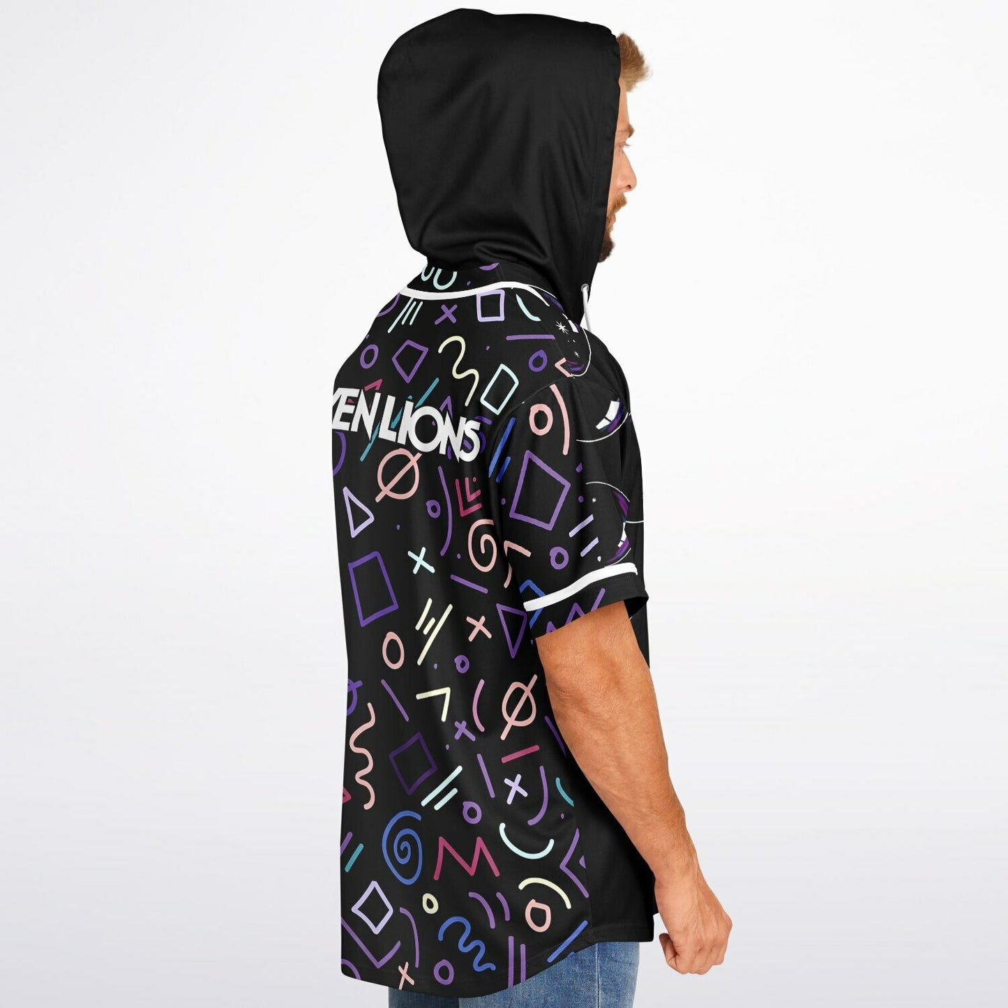 Nicole E Hooded Baseball Jersey V5