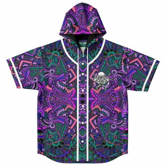 Certified Headbanger Hooded Baseball Jersey