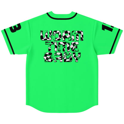 Worm time babe Baseball Jersey