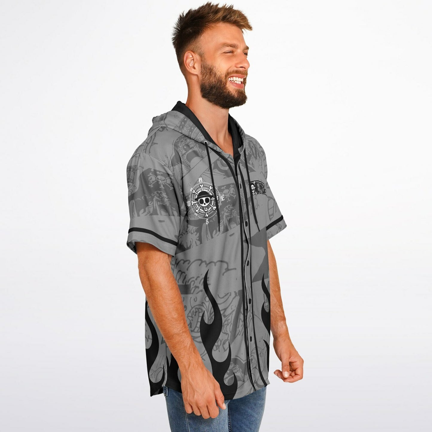 Four sea emperors Hooded Baseball Jersey