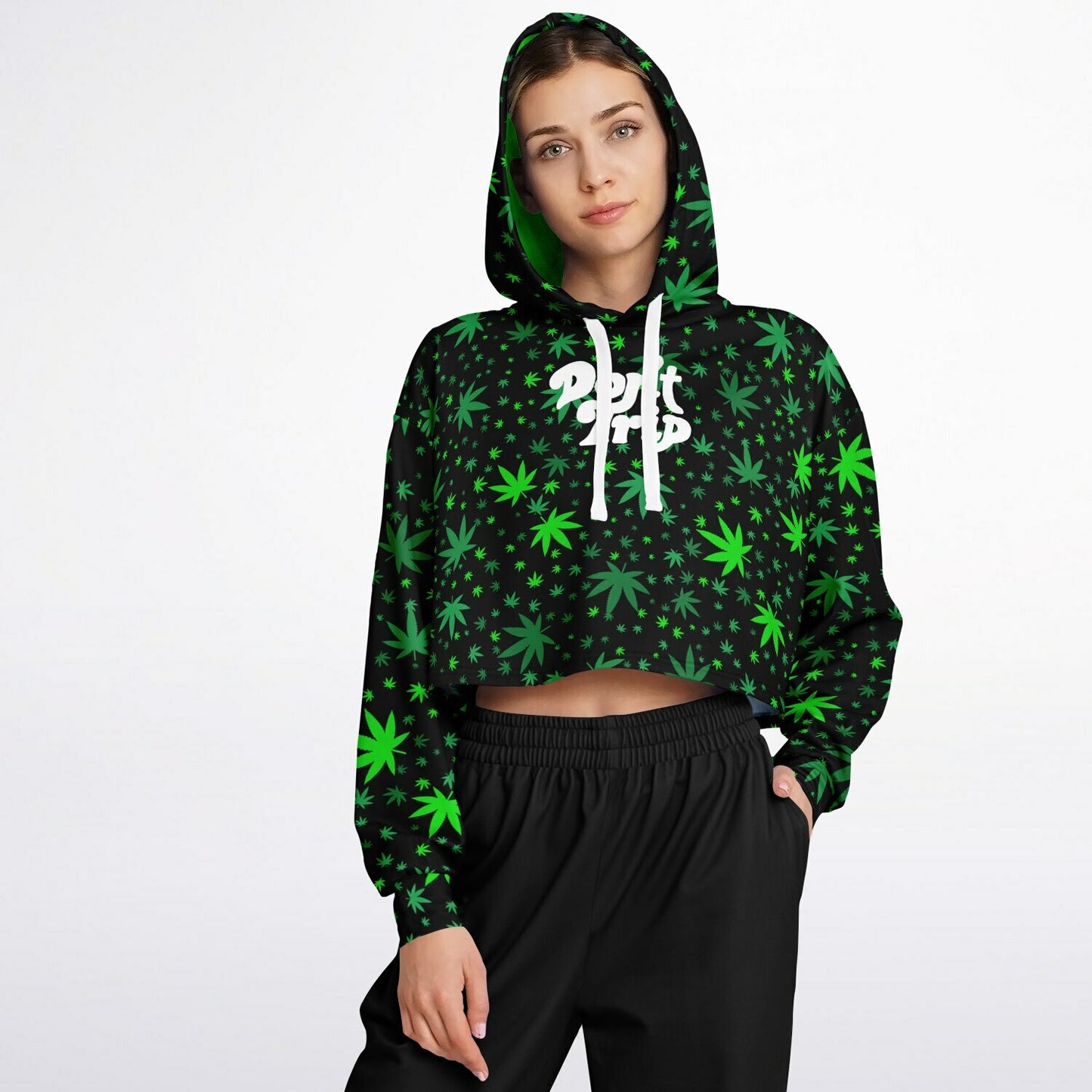 Stay High cropped hoodie