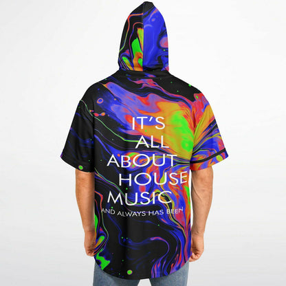 It's all about house Music Hooded Baseball Jersey