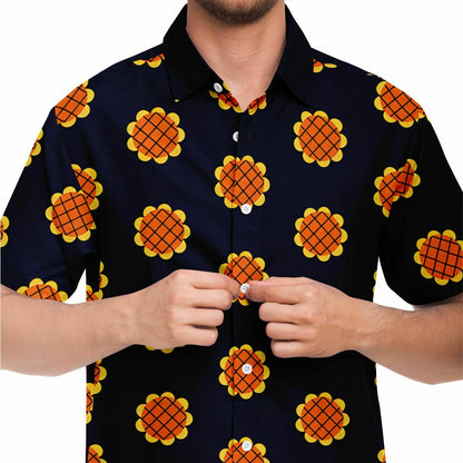 Straw hat Buttons up shirt