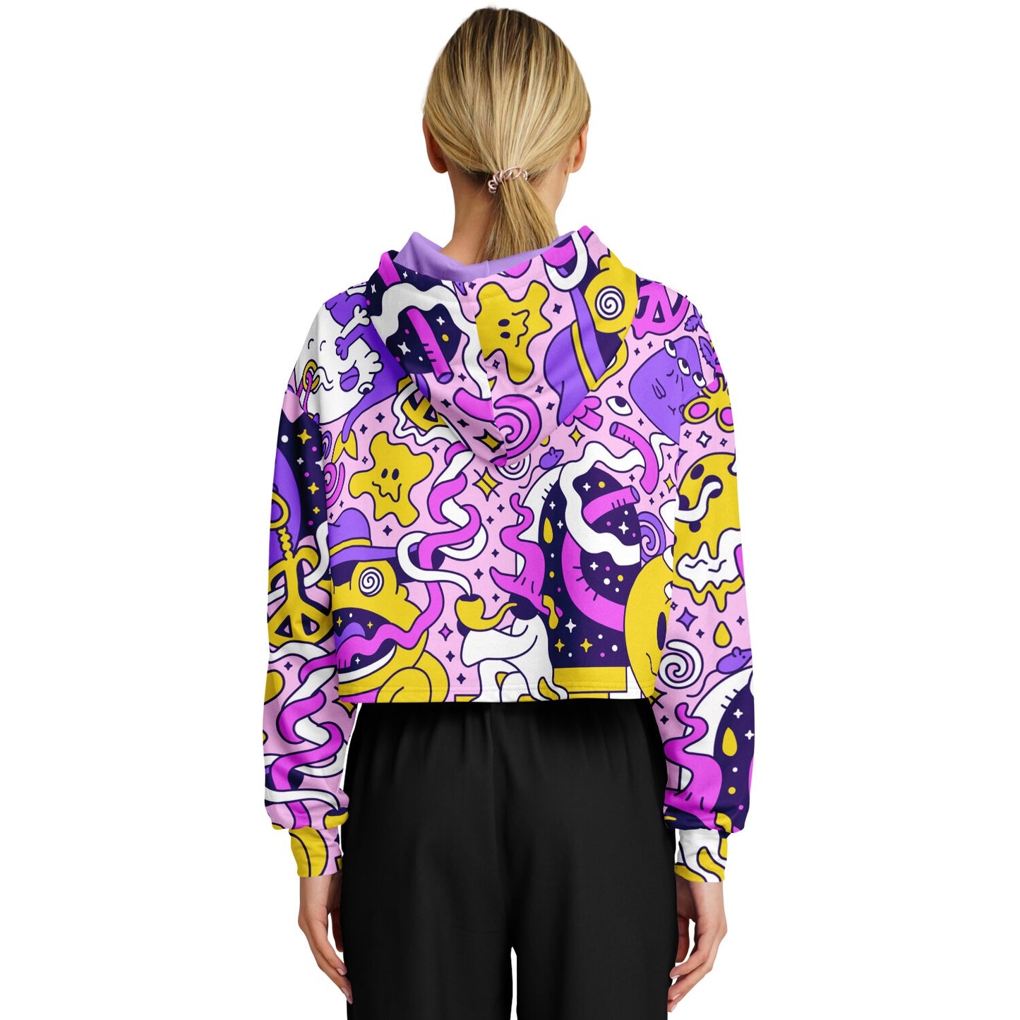 Trippy Doddles Cropped Hoodie