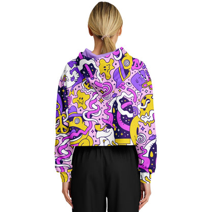 Trippy Doddles Cropped Hoodie
